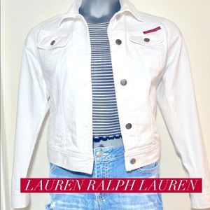 Ralph Lauren white denim jacket